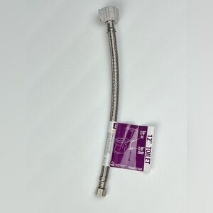 Homewerks 12" Braided Stainless Steel Toilet Connector Supply Line 3/8 comp 7/8